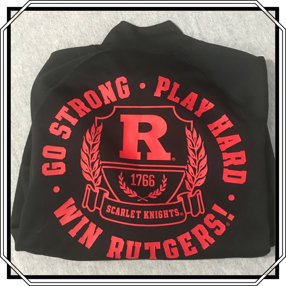 Pink by VS Black/Red Rutgers Jacket Size M NWOT - Picture 5 of 6